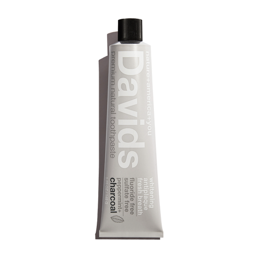 Davids Kids + Adults Premium Toothpaste - Charcoal + Mint