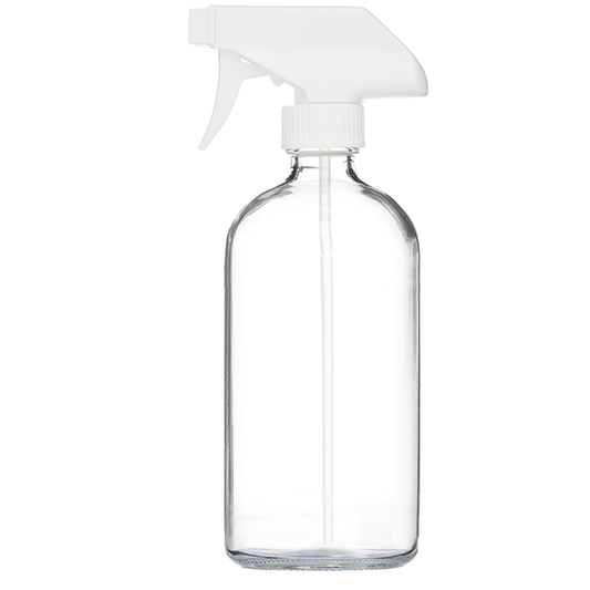 16oz Empty Clear Glass Spray Bottle