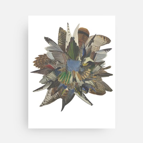"Fragments (Bird)" Mini Art Print Card