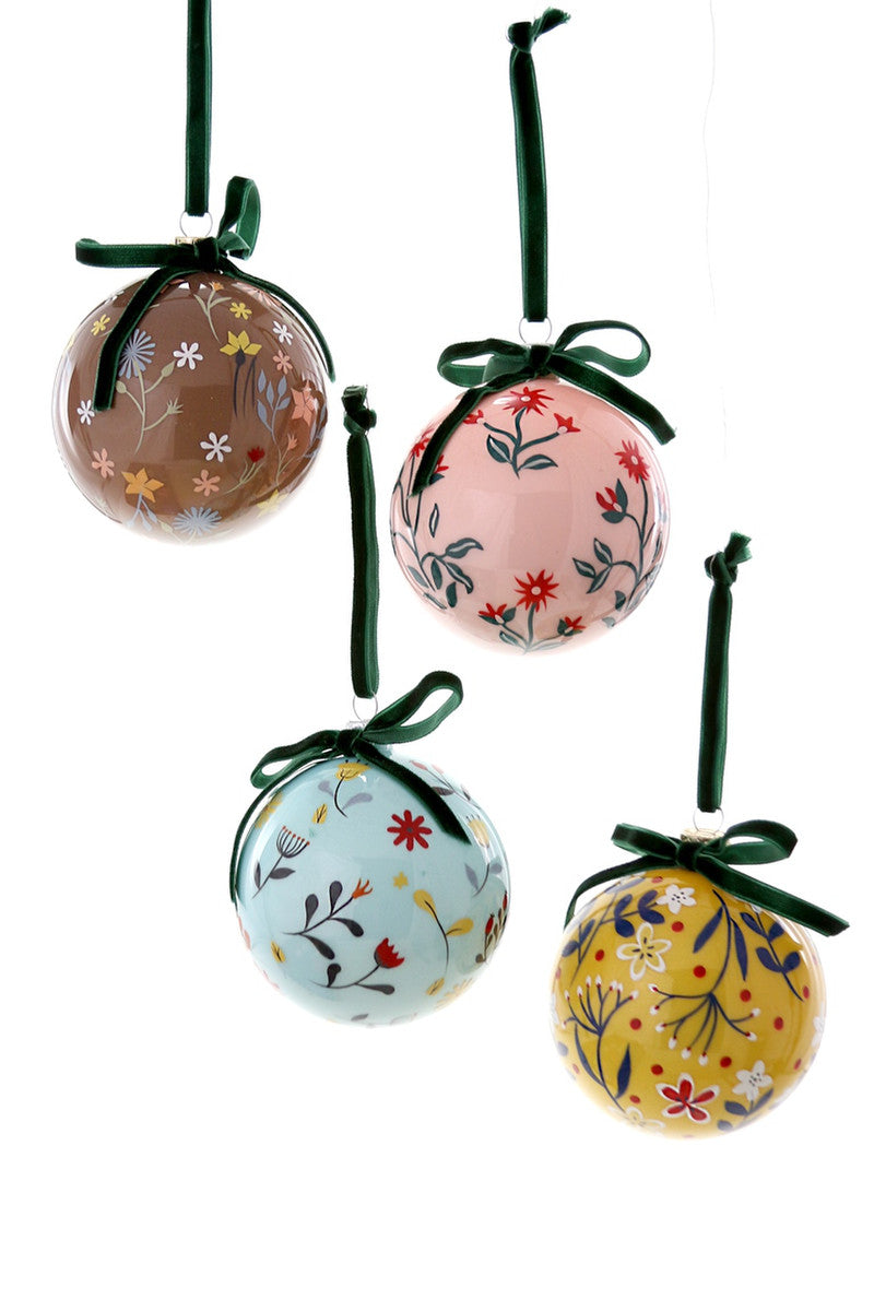 Meadow Flower Glass Ornament