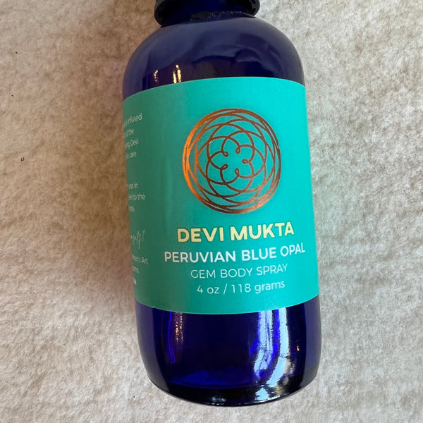 Peruvian Blue Opal Gem Body Spray - Spiritual Journey