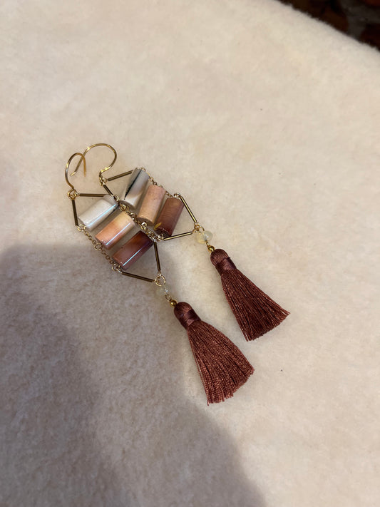 Ombré Mookite Earrings