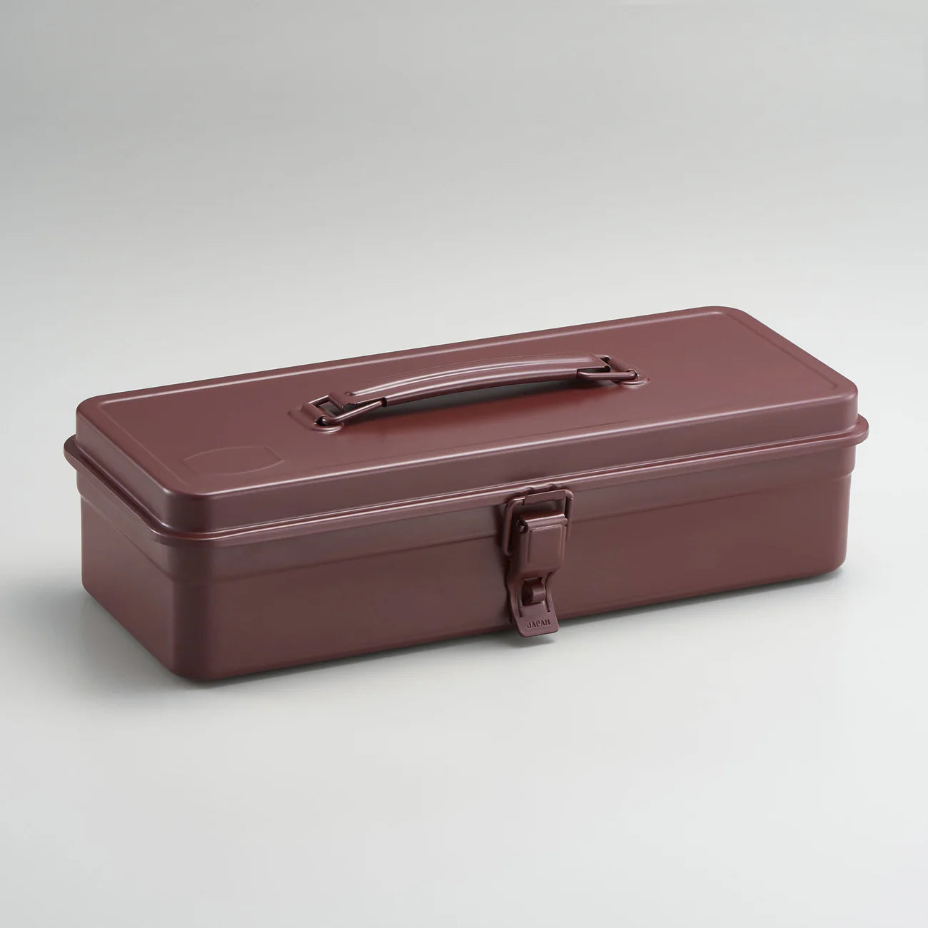 Toyo - Steel Toolbox with Top Handle and Flat Lid T-320 - Antique Brown