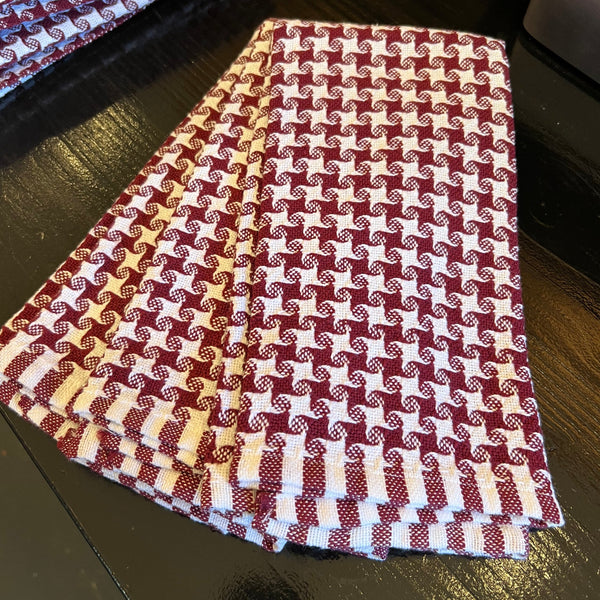 Hand Woven Cotton Towel Pinwheel weave