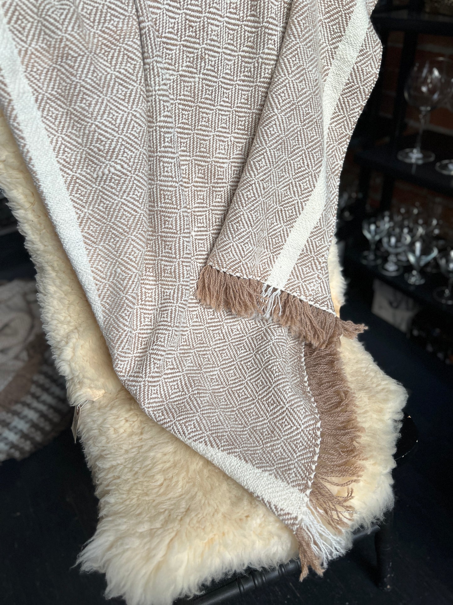 Romney and Merino Blend Throw Blanket - Ace 'n the Hole Romney Ranch