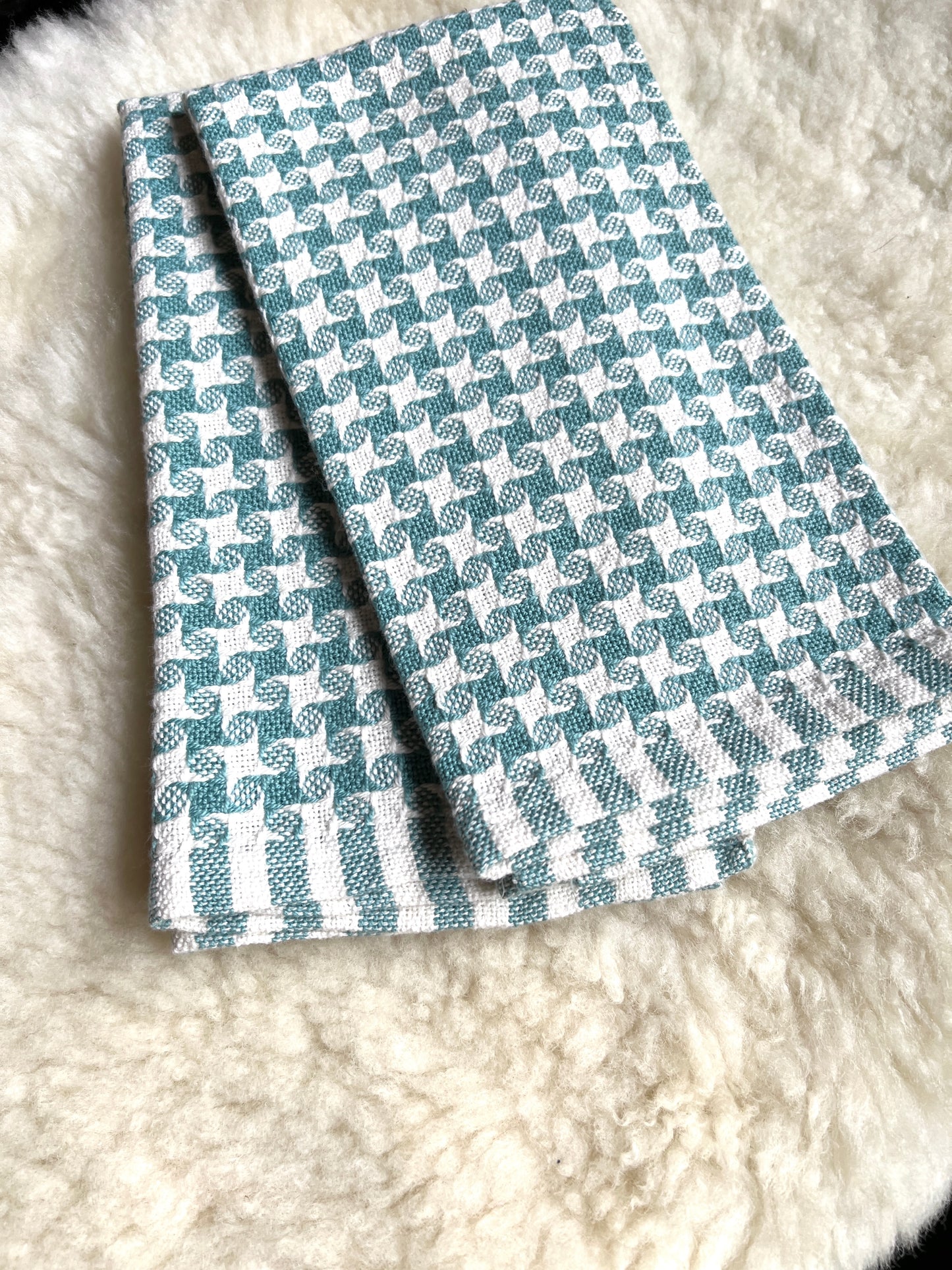 Hand Woven Cotton Towel Pinwheel weave