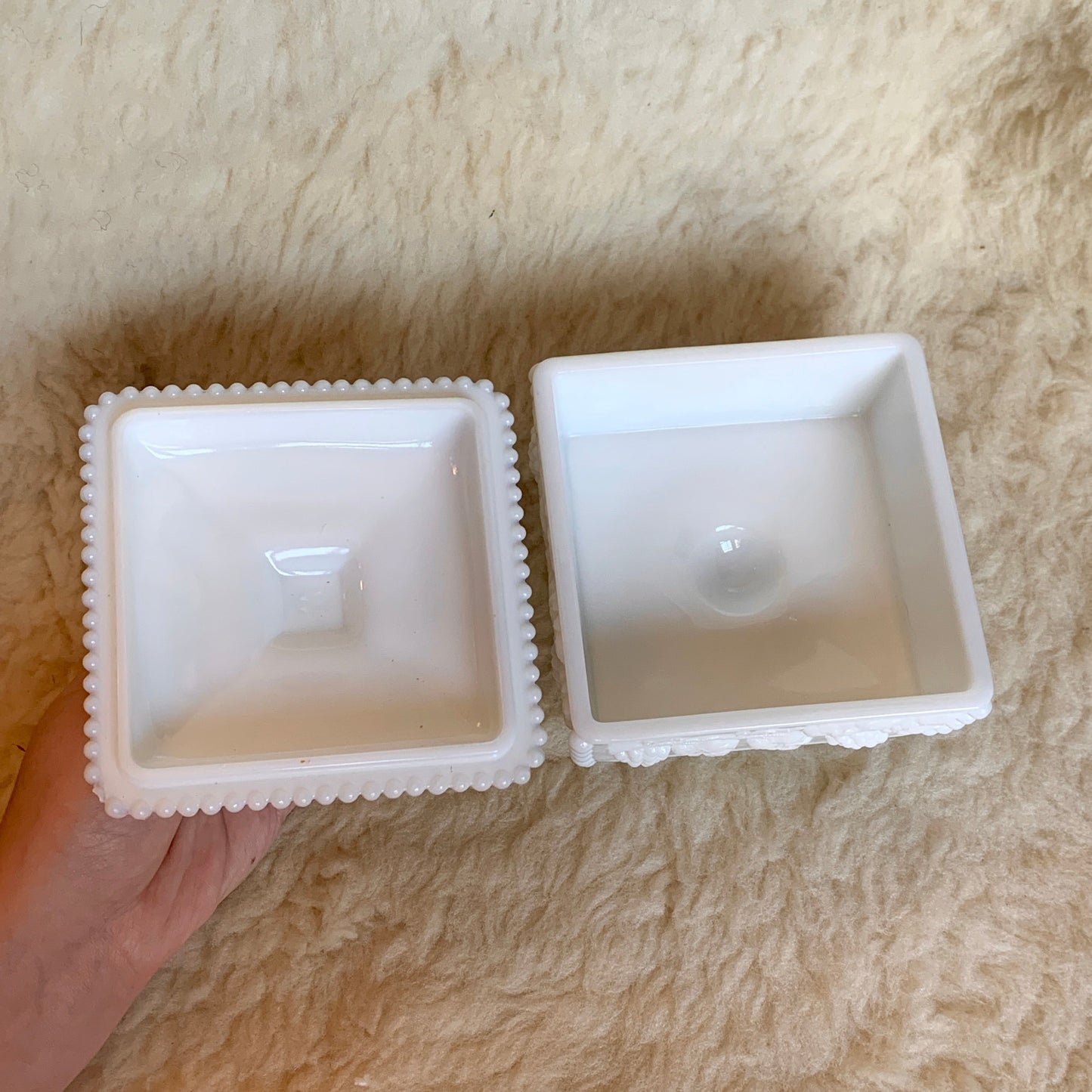 Westmoreland Milk Glass Candy Dish