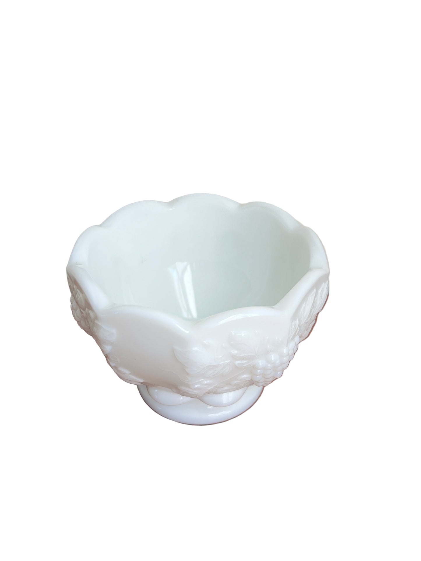 Vintage Westmoreland Paneled Grape Milk Glass - Oyster or Fruit Cup