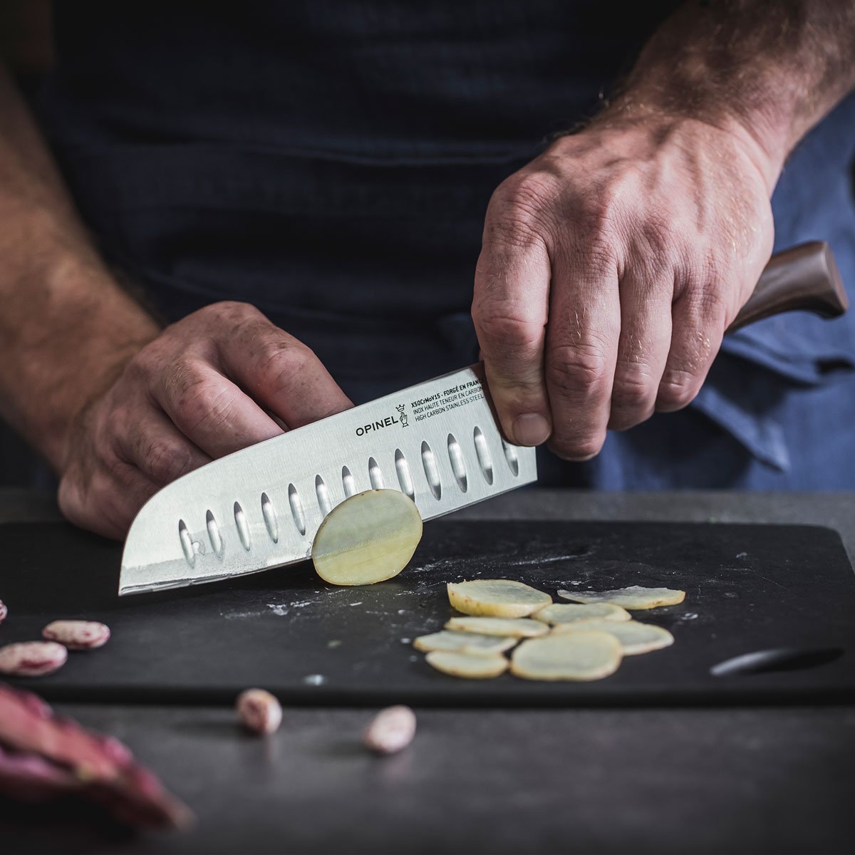 Santoku Knife - Les Forgés 1890 - Forged Knife - Opinel