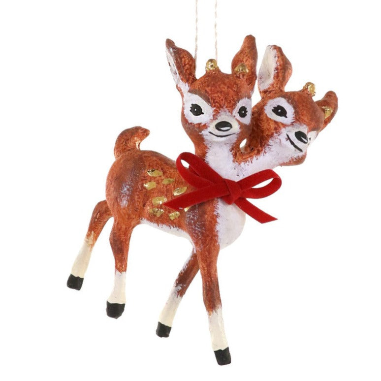 Two Headed Deer Ornament