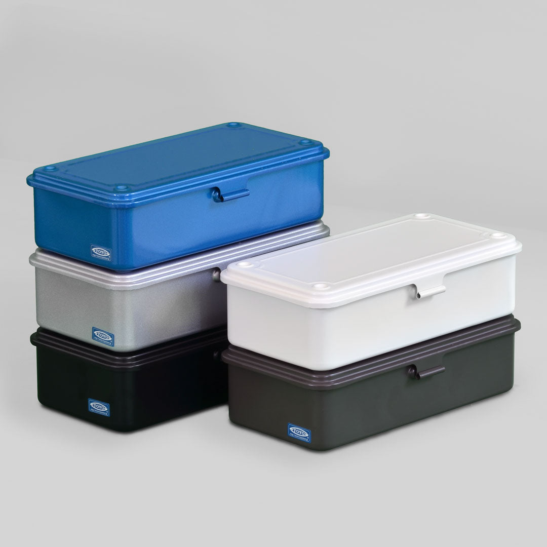 Toyo - Steel Stackable Storage Box T-190 - Silver