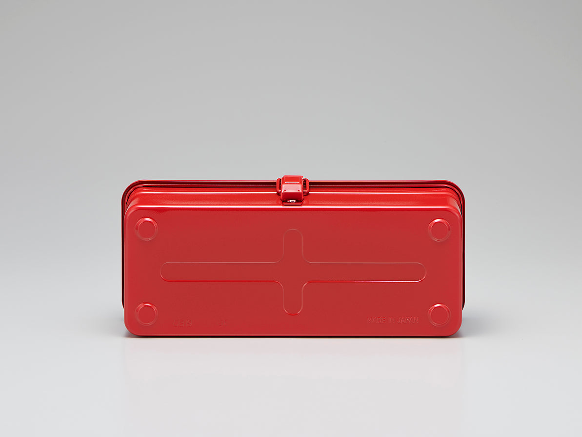 Toyo - Steel Toolbox with Top Handle and Flat Lid T-320 - Coral