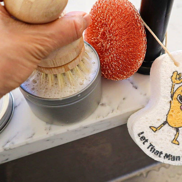 Refillable Sisal Dish Hand Brush