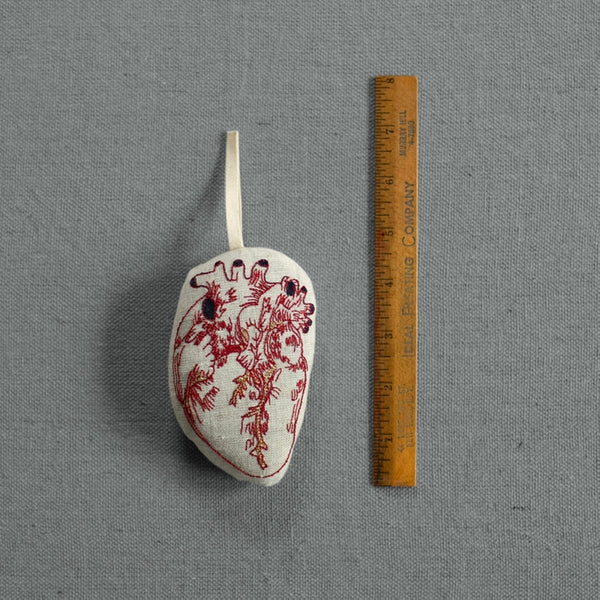 Anatomical Heart - Cotton & Lavender filled Ornament