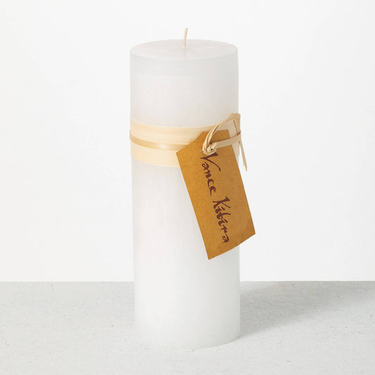 9" x 3" - Pillar Candle - White