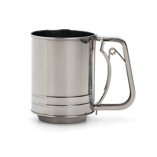 Triple Mesh Flour Sifter - 3 Cup - Stainless Steel