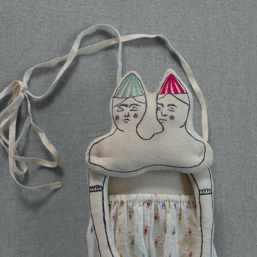 Wonderland Twins - Cotton-filled Wall Hanging Ornament