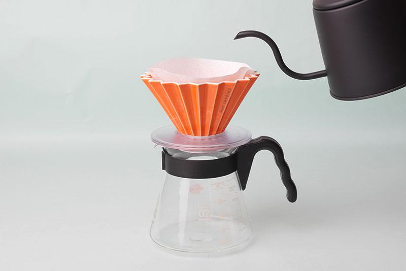 Origami Pour Over Coffee Dripper in Matte Pink