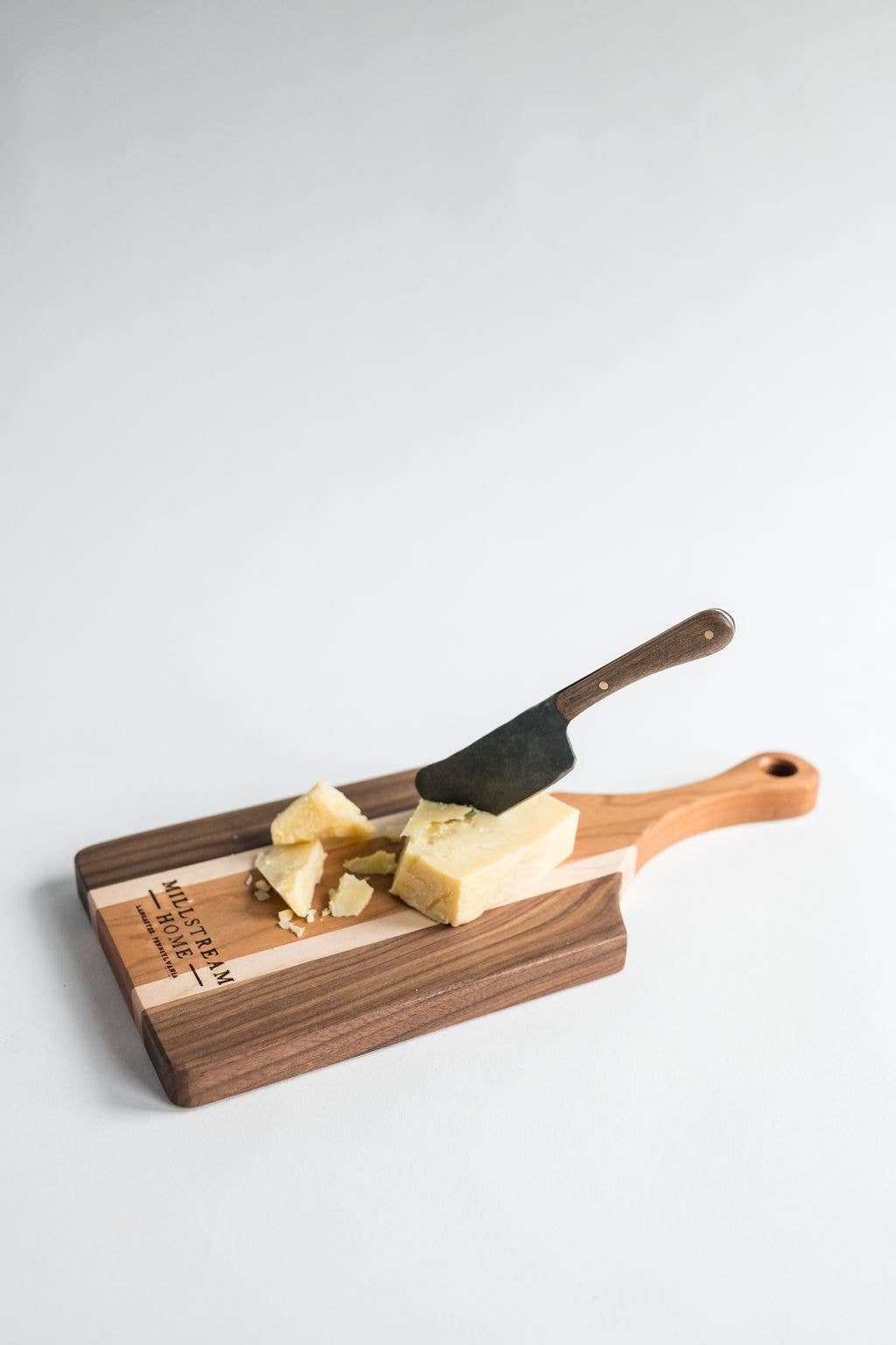 The Hand-Forged Cheese Spreader Knife - Maple Wood - Large