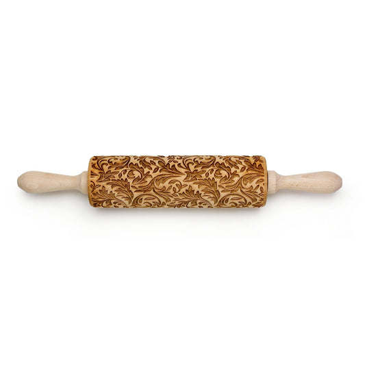 Leaves Embossing Rolling Pin