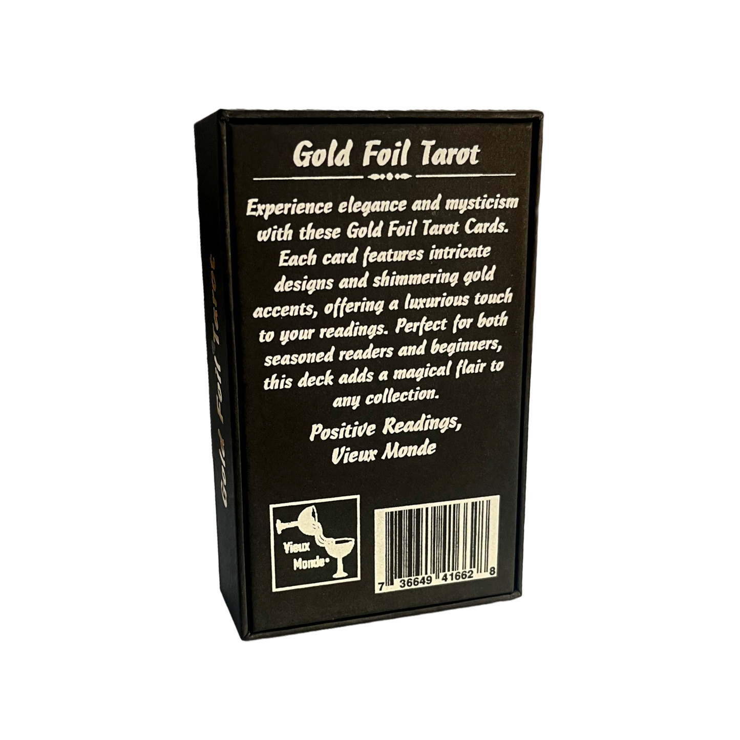 Gold Foil Tarot Deck - Premium Waterproof PVC Cards & Guide