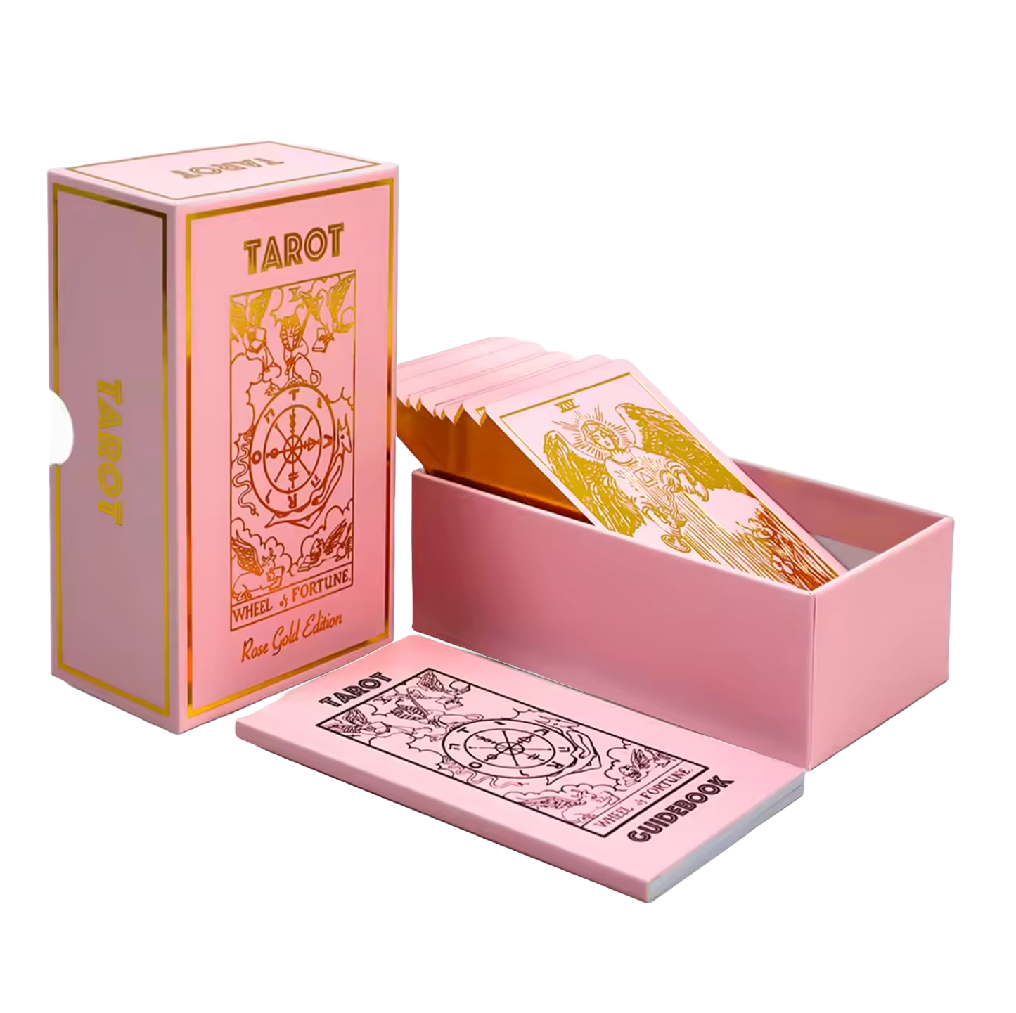 Rose Gold Tarot & Guide - Classic Tarot Design and Gold Foil