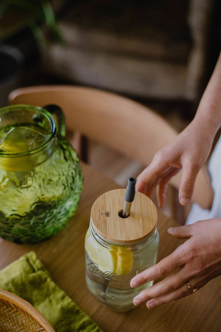 Bamboo Mason Jar Lid - Wide