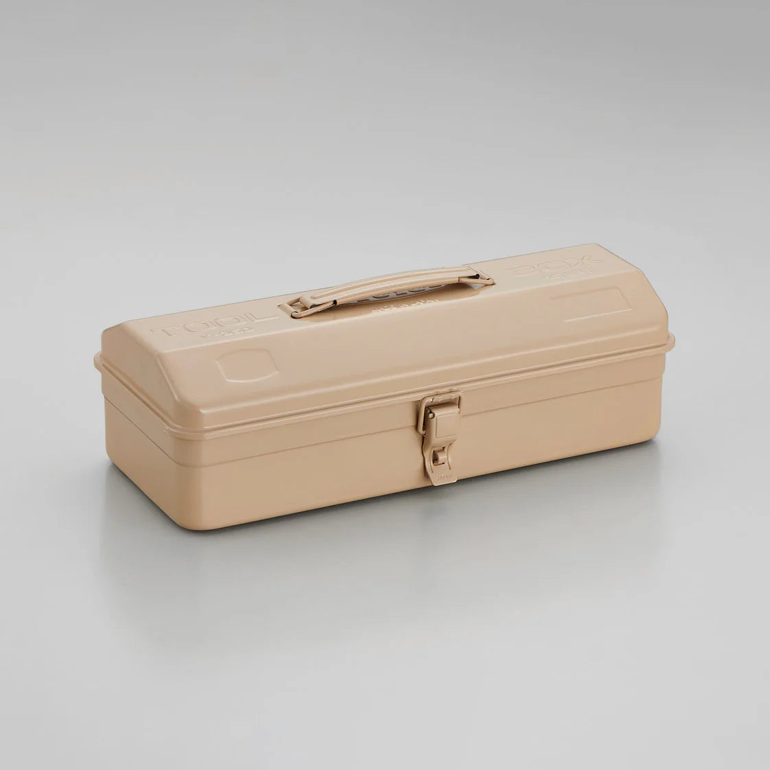 Toyo - Steel Toolbox with Top Handle and Camber Lid Y-350 - Beige