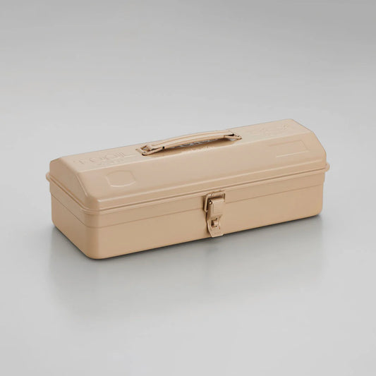 Toyo - Steel Toolbox with Top Handle and Camber Lid Y-350 - Beige