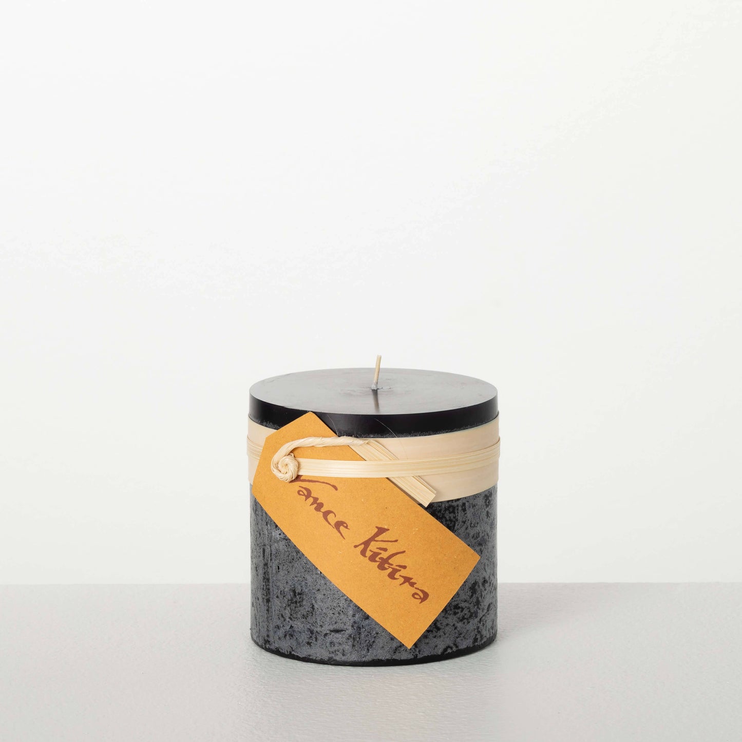 4" X 4" Pillar Candle - Black