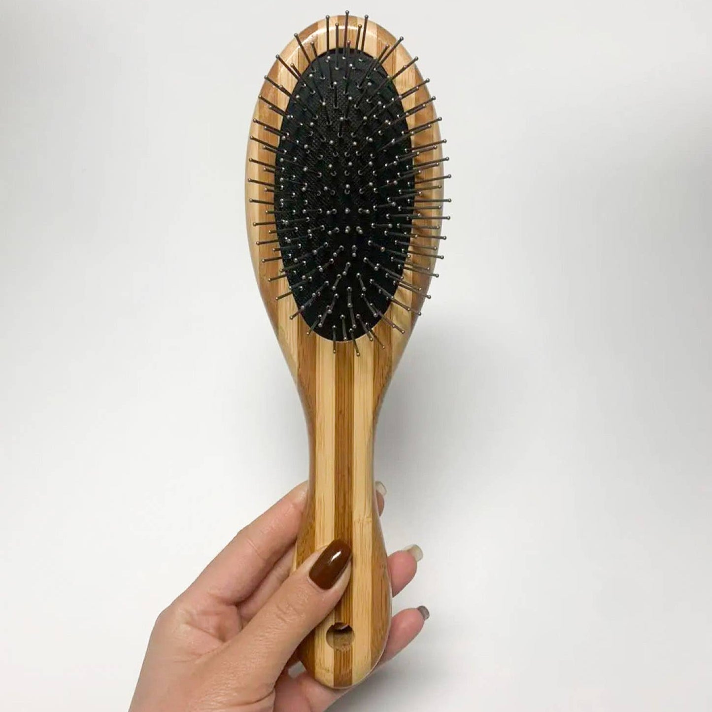 Bamboo Pet Brush - Double-Sided - Plastic Free Bristles