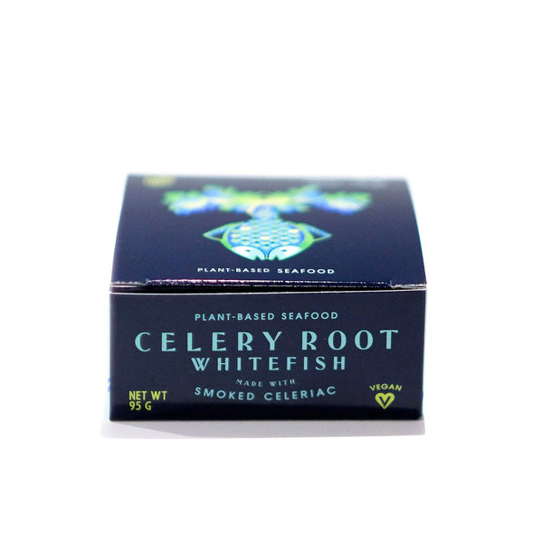 Tinned Celery Root Smoked Whitefish (Vegan) - Seed to Surf