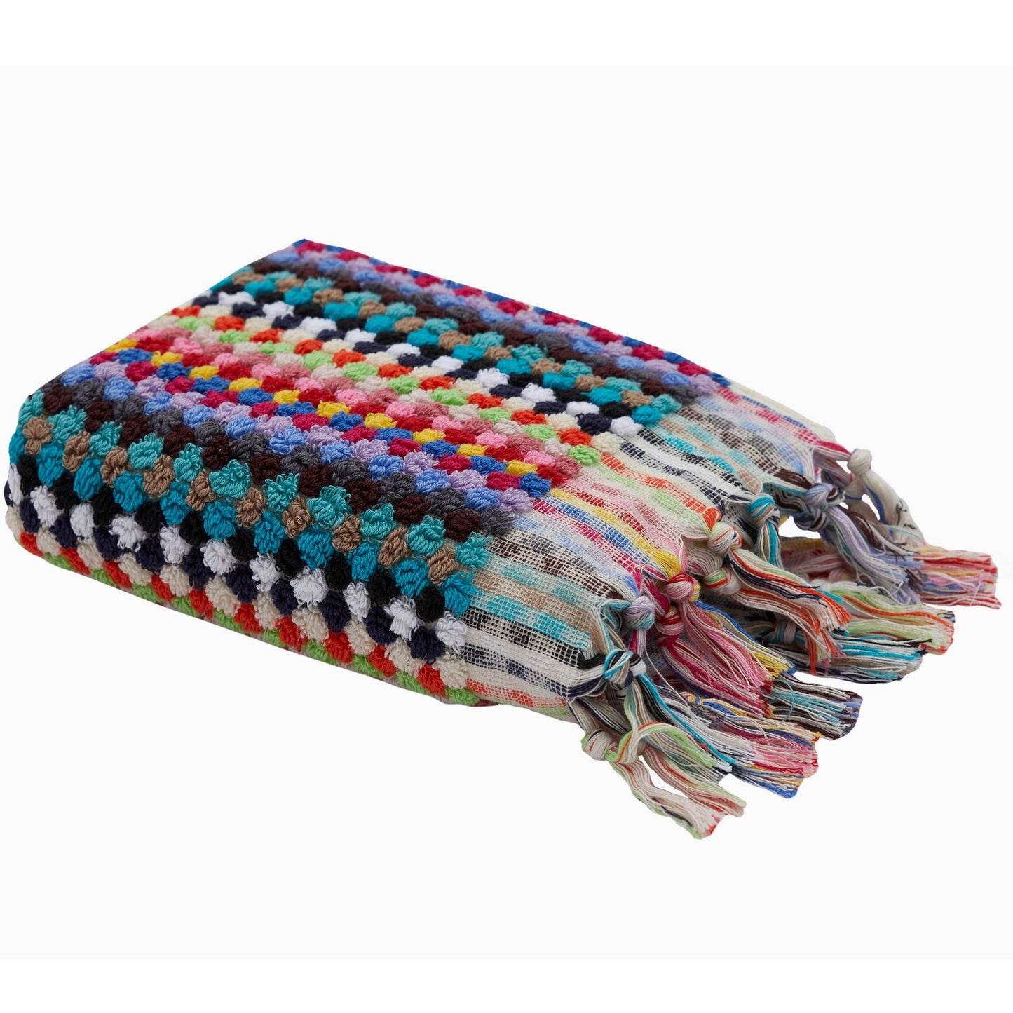 Bubble Hand-loomed Turkish Hand Towels - Rainbow