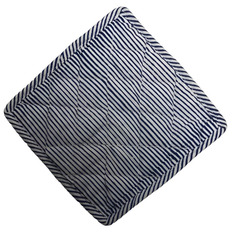 Oven Potholder - Striped Blue