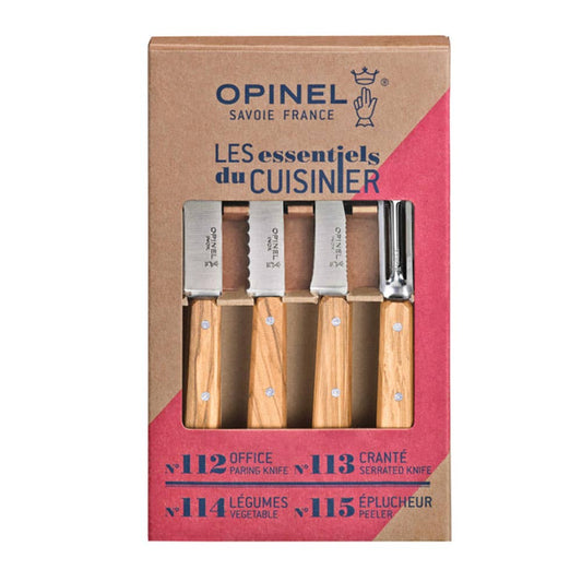 The Essentials Small Kitchen Knife Sets - Natural - Opinel