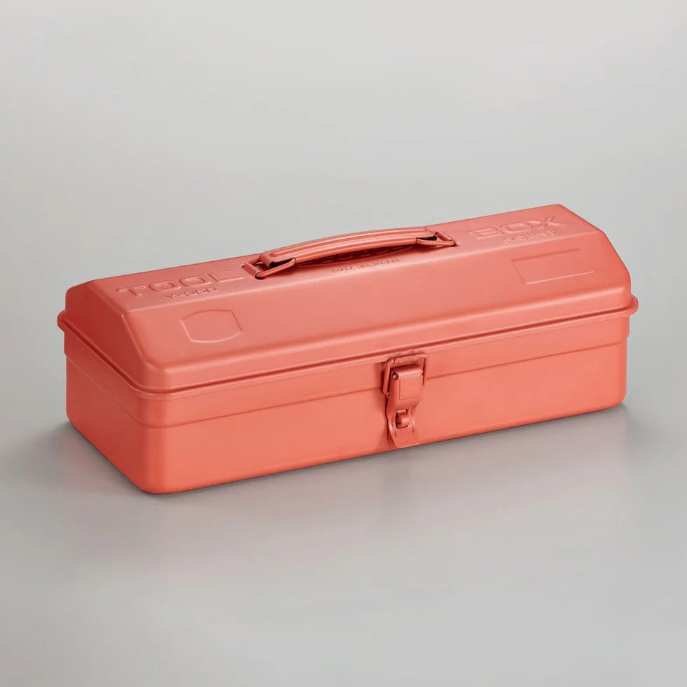 Toyo - Steel Toolbox with Top Handle and Camber Lid Y-350 - Coral