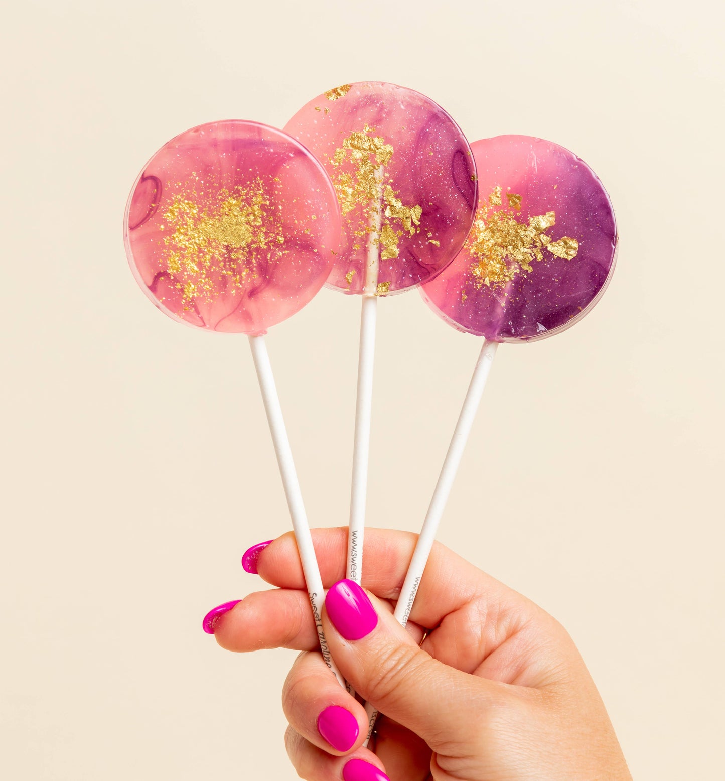 Purple & Pink Lollipops - Passion Fruit - Vegan