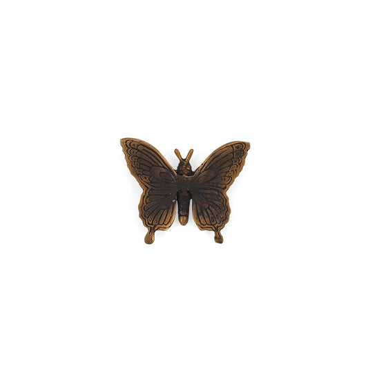 Small Butterfly Figurine - Antiqued Brass