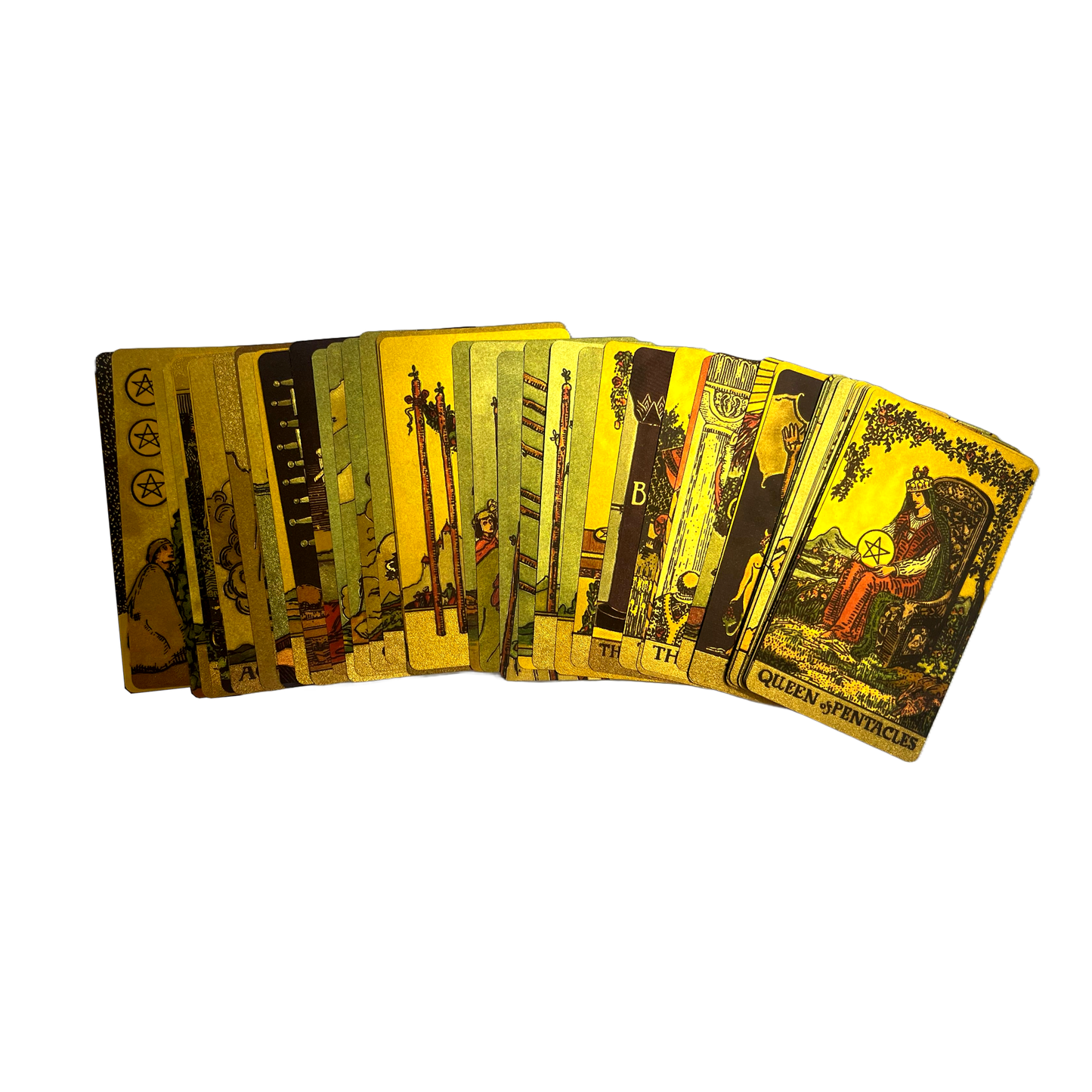 Gold Foil Tarot Deck - Premium Waterproof PVC Cards & Guide