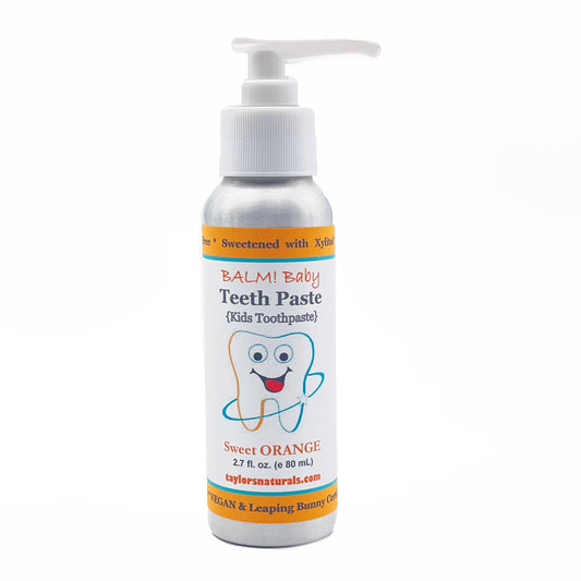 Natural Baby Tooth Paste in Aluminum Bottle