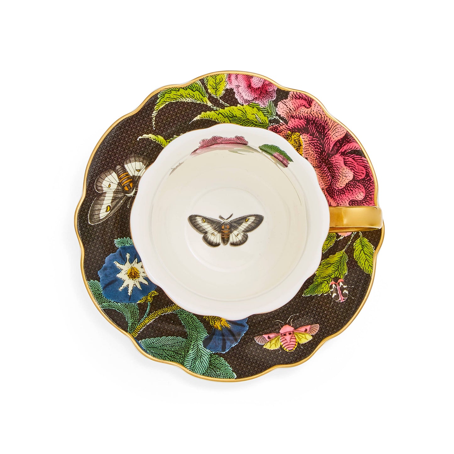 Snake Floral Teacup and Saucer - Creatures of Curiosity by Spode - Fine China