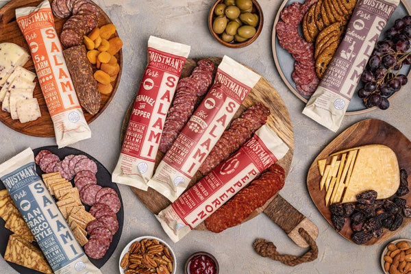 Spicy Beef Salami | Foustman's All Natural Uncured Salami