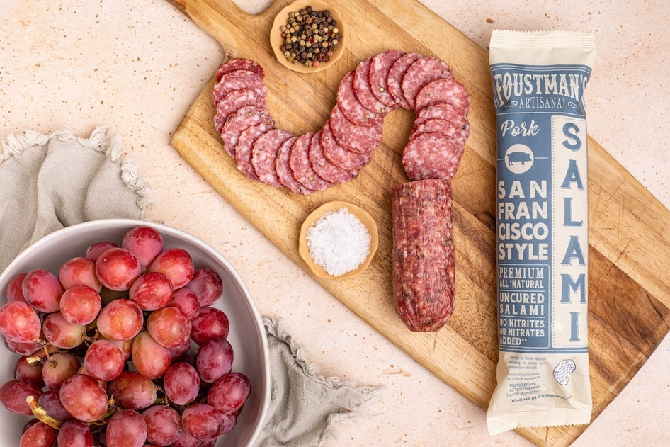 Pork Salami San Francisco Style | Foustman's Uncured Salami - 8oz