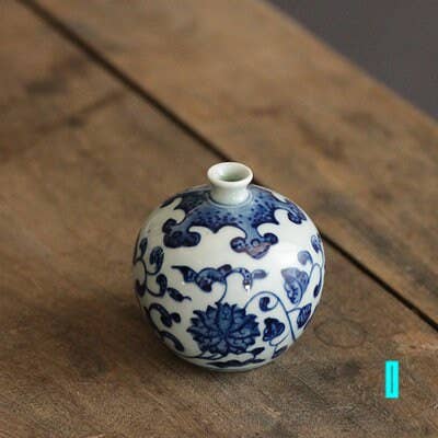 Hand Painted Small Porcelain Vase - Jingdezhen, China