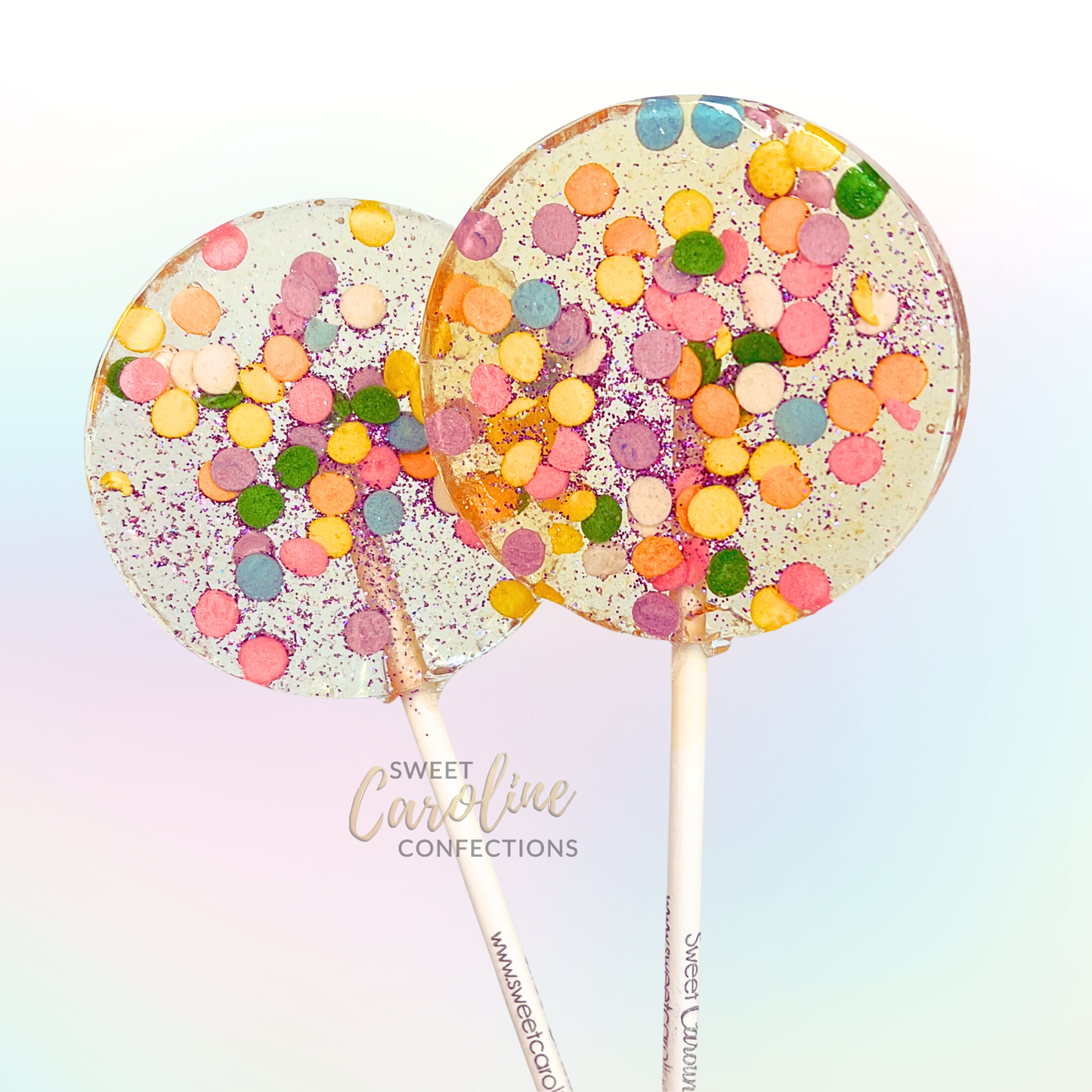 Celebration Sparkle Lollipops - Birthday Cake - Vegan