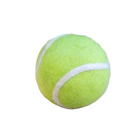 Tennis Ball Dog Toy - Felted Wool - No Squeaker - Single Ball