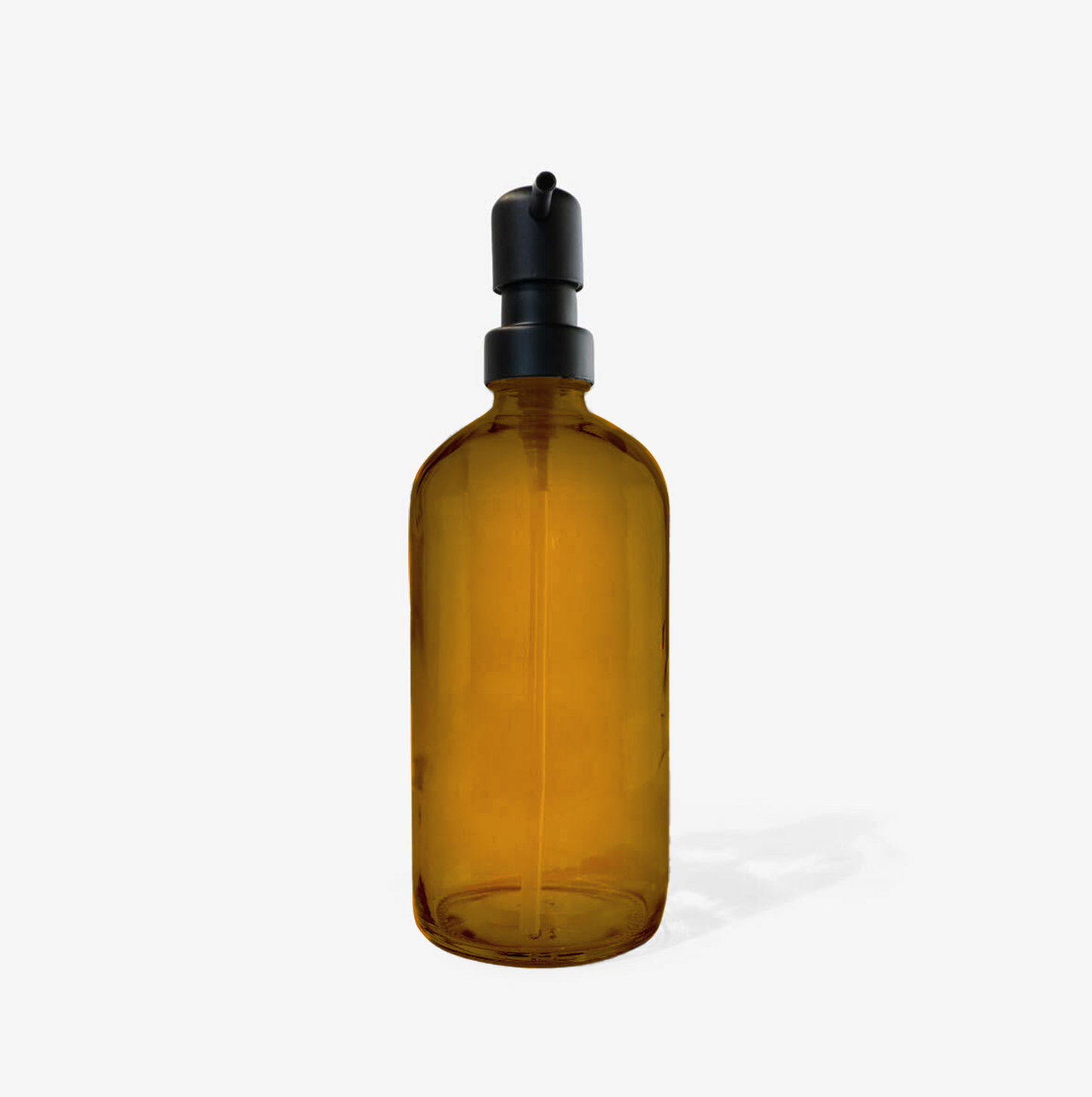 16 oz Amber Bottle with Black Pump