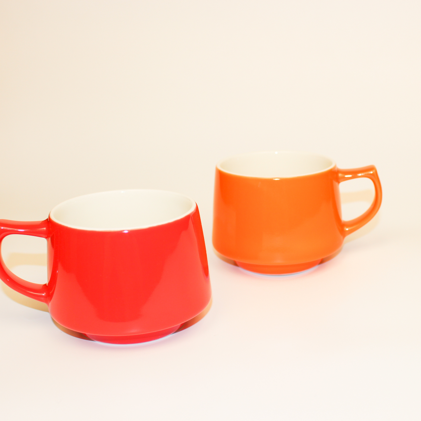 Red Aroma Stacking Mug - Japanese Ceramic - Origami