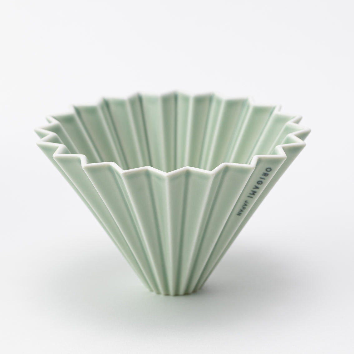 Origami Pour Over Coffee Dripper in Matte Green