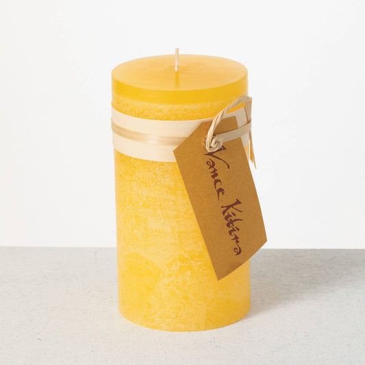 6" x 3" - Pillar Candle - Yellow